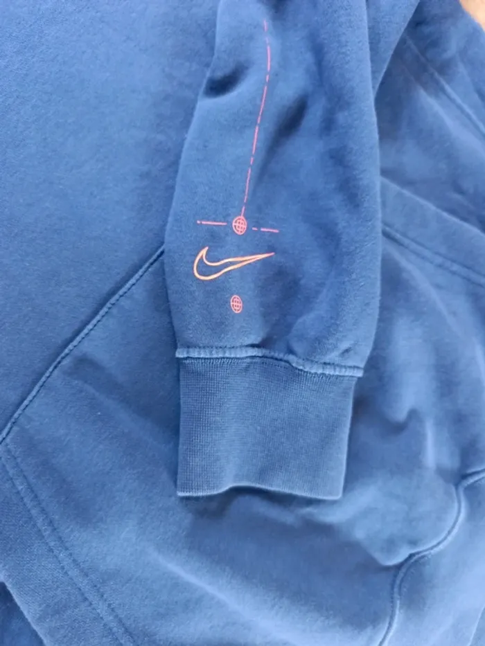 Sweat à capuche nike bleu S - photo numéro 6