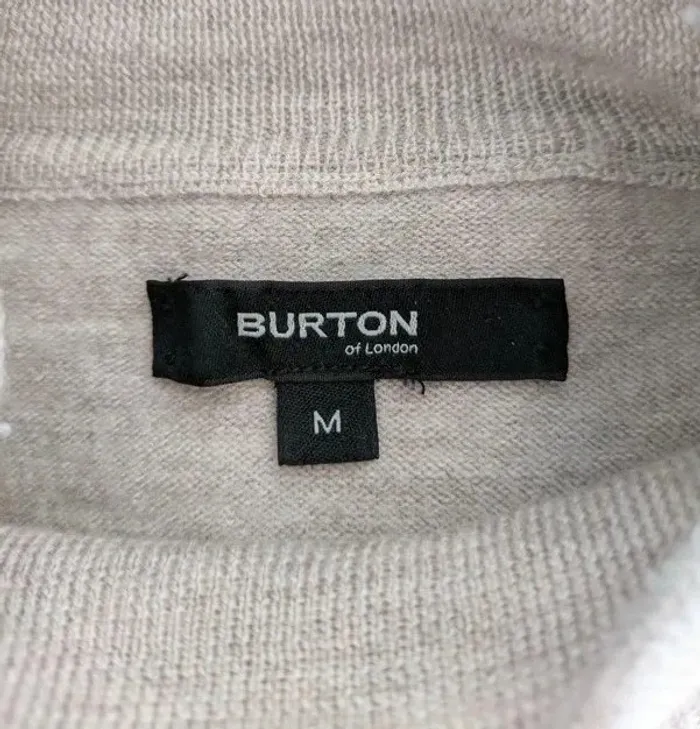 Pull en laine de mérinos - Woolmark - Burton of London - taille M - photo numéro 5
