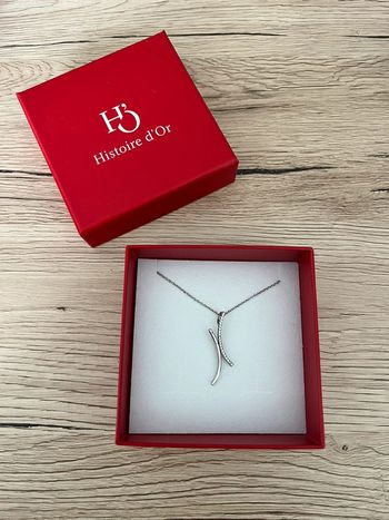 Collier en argent pendentif croisée Histoire d’or