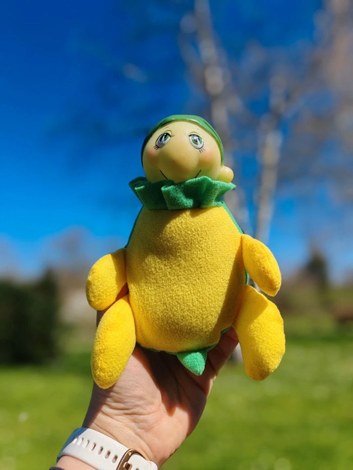 Peluche glow in the dark - tortue vintage luciole