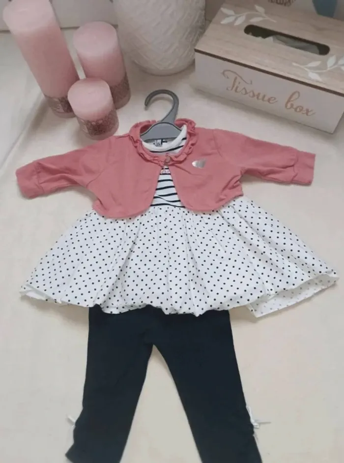 Ensemble 3 pièces Fashion Private Company fille 3 mois