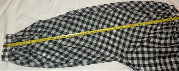 Chemise à carreaux noire et blanche manches longues - photo numéro 6