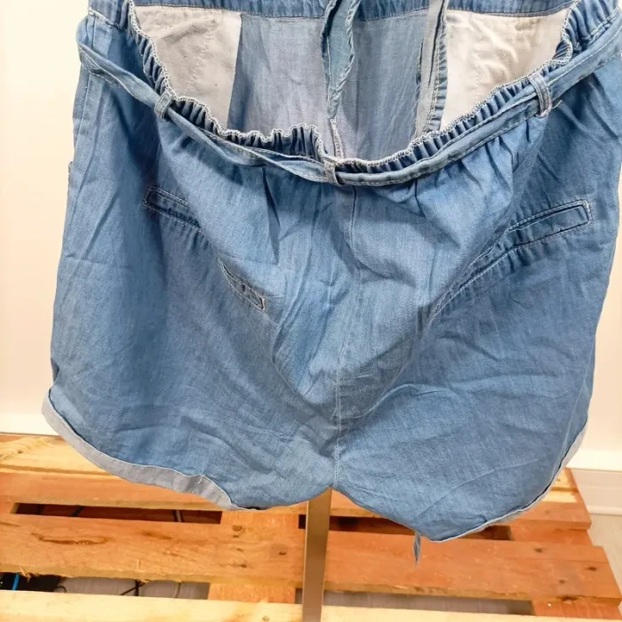 Combishort en jean fluide Darjeeling – bretelles fines, dos nus taille M A943 - photo numéro 7