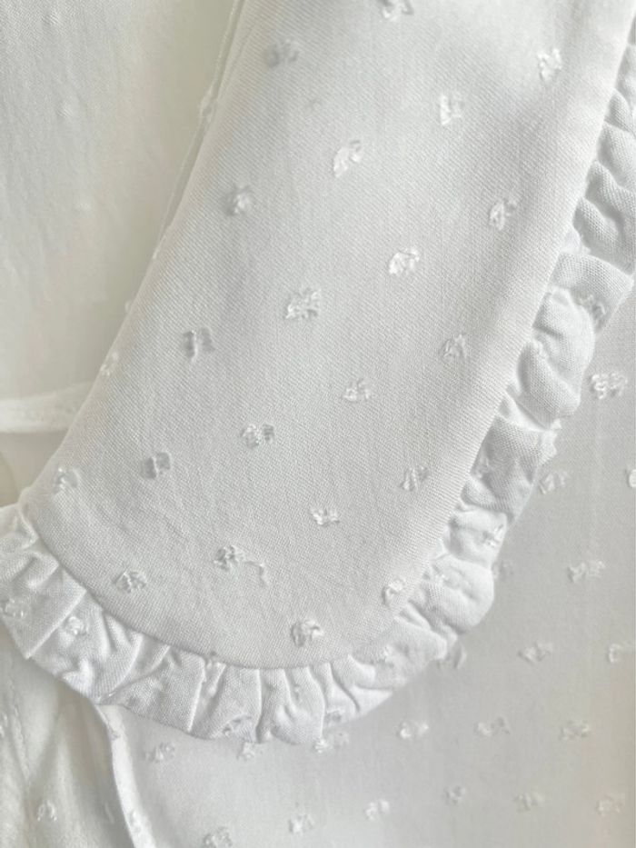 Magnifique blouse romantique avec col Claudine un peu carré, style cottagecore - photo numéro 4