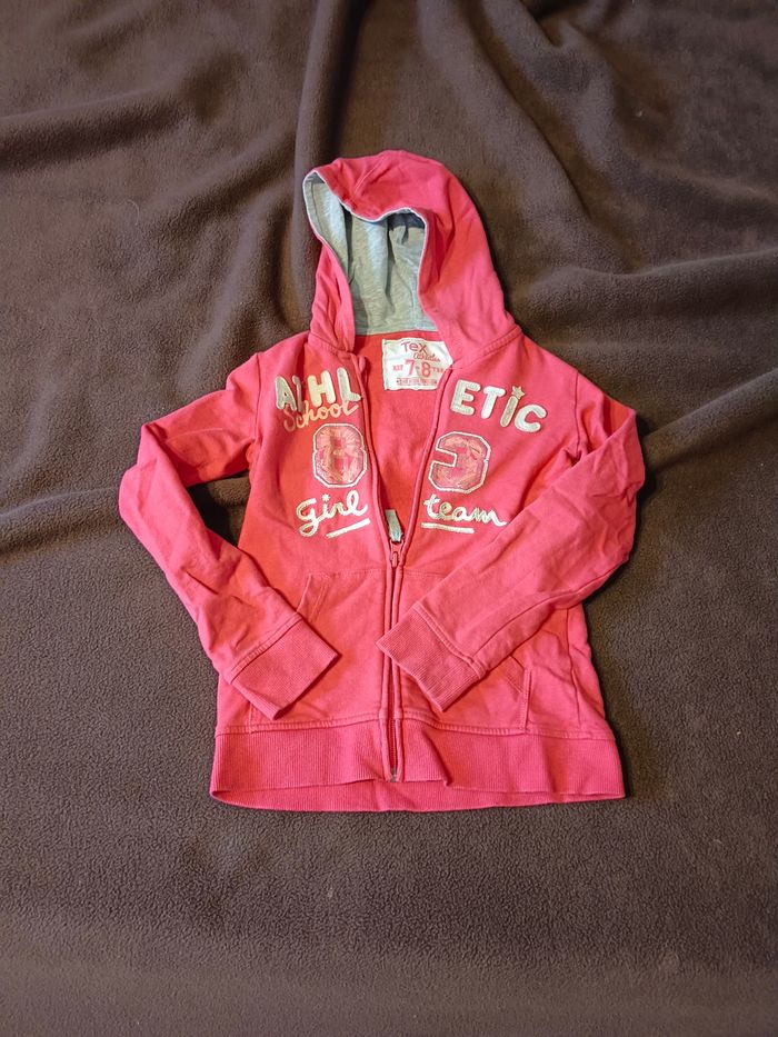 Gilet à capuche fille 7 8 ans - photo numéro 2