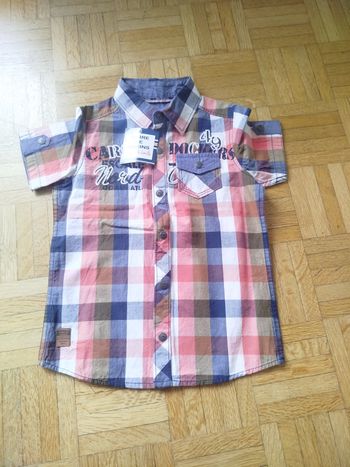 Chemise manches courtes garçon 5 ans terre de marins neuve 