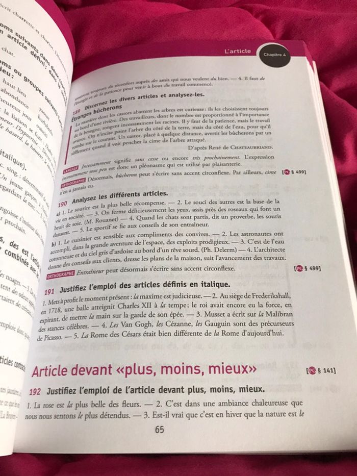 Maurice Grevisse exercices de grammaire française et corrigé - photo numéro 3