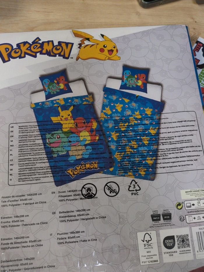 Housse de couette pokémon 140x200 cm - photo numéro 4