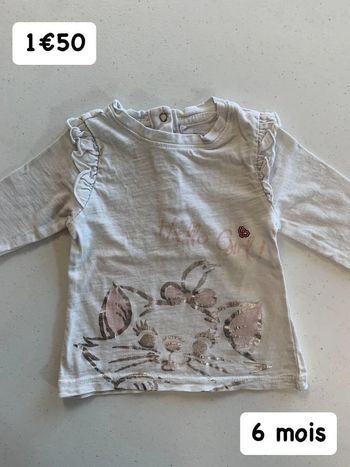 T-shirt 🎀 6 mois