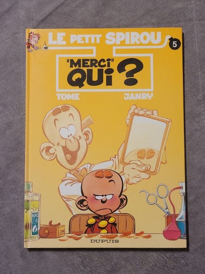 Le Petit Spirou, tome 5 - Merci qui ? Tome (Dessins), Janry (Scénario)