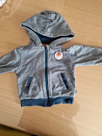 Gilet bleu 68cm 6 mois