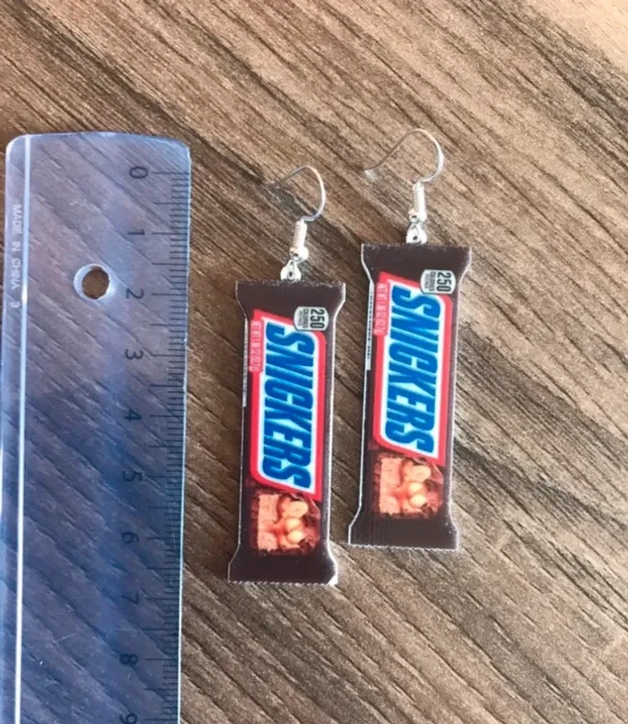 Boucles d’oreilles Snickers - photo numéro 2
