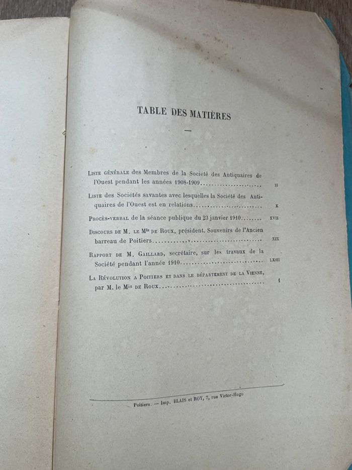 La société tome quatrième Antiquaires de l’ouest 1911 - photo numéro 6