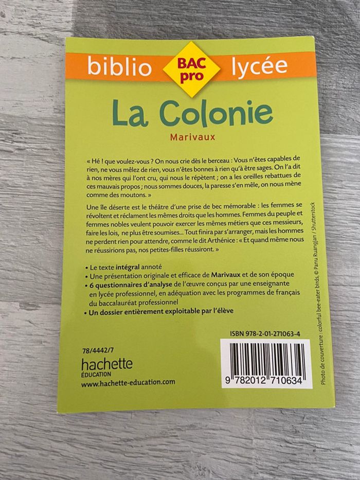 Livre la colonie - photo numéro 2
