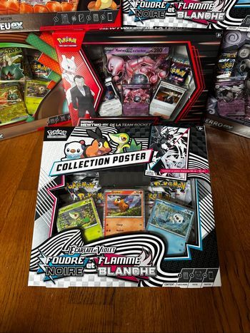 Coffret poster Pokémon flamme blanche foudre noire