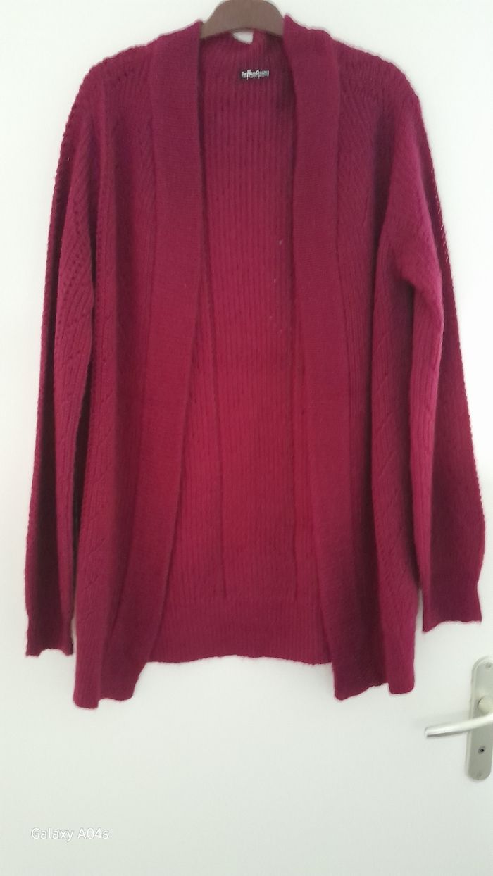 Vend Gilet long femme fushia - photo numéro 2