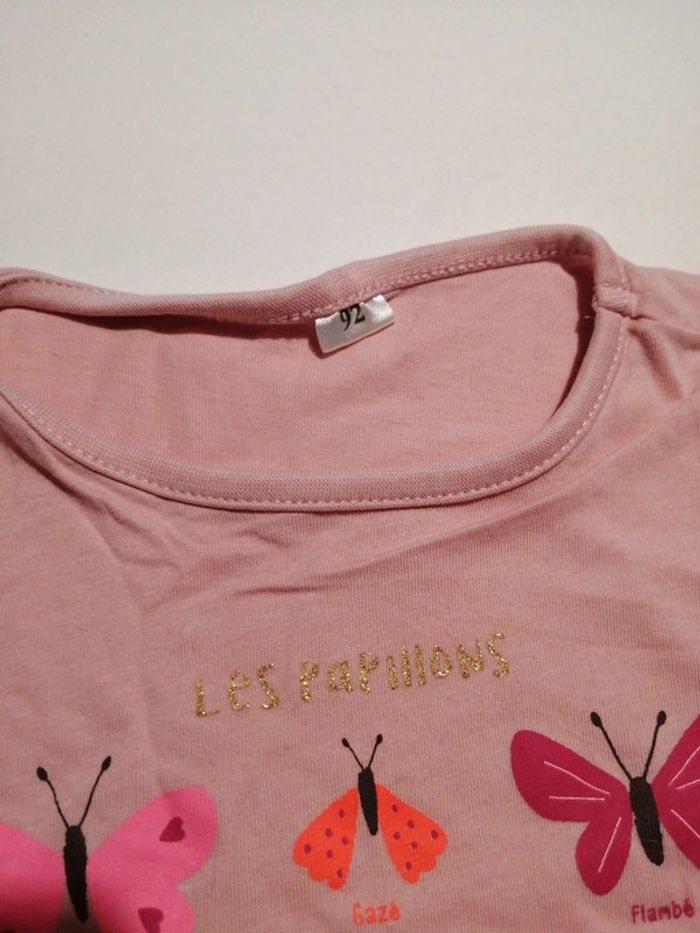 Tee-shirt manches longues papillons - photo numéro 4