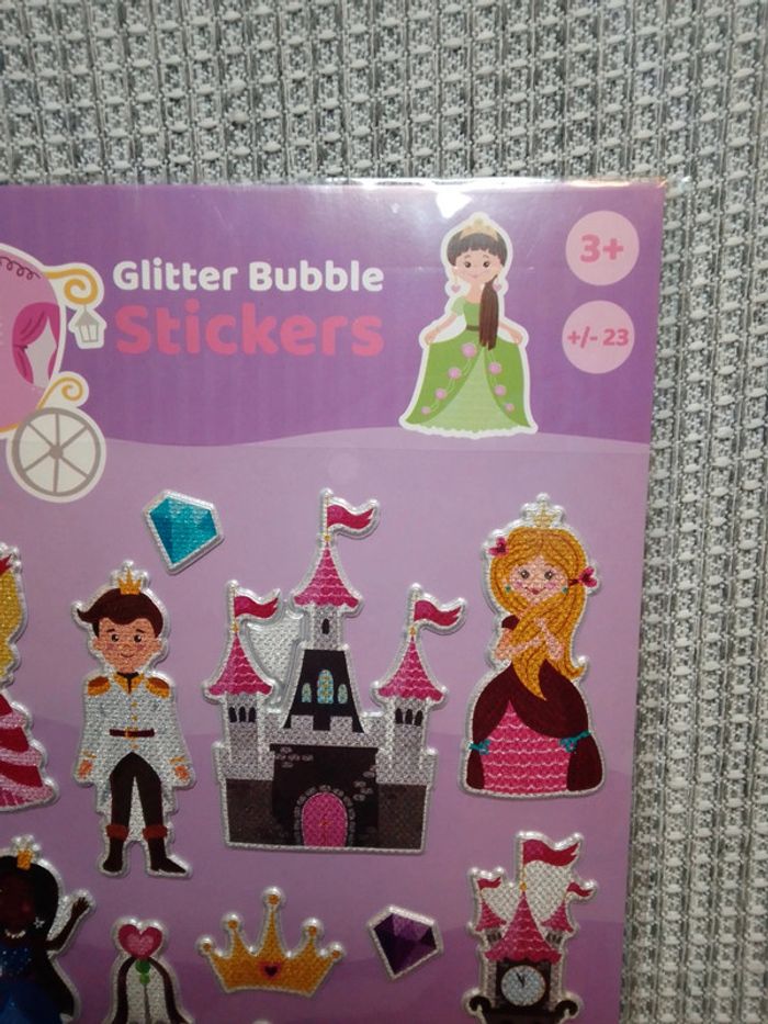 Stickers Glitter Bubble "Princesse" - photo numéro 2