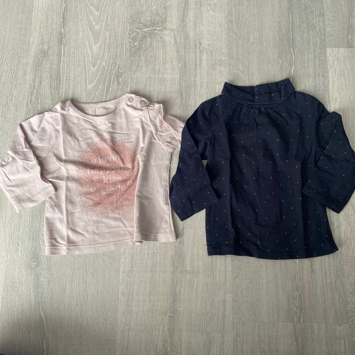 2 T-shirt a manches longues