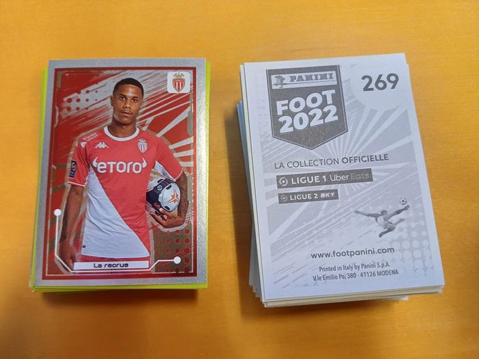 Lot de 10 images Panini Foot 2022