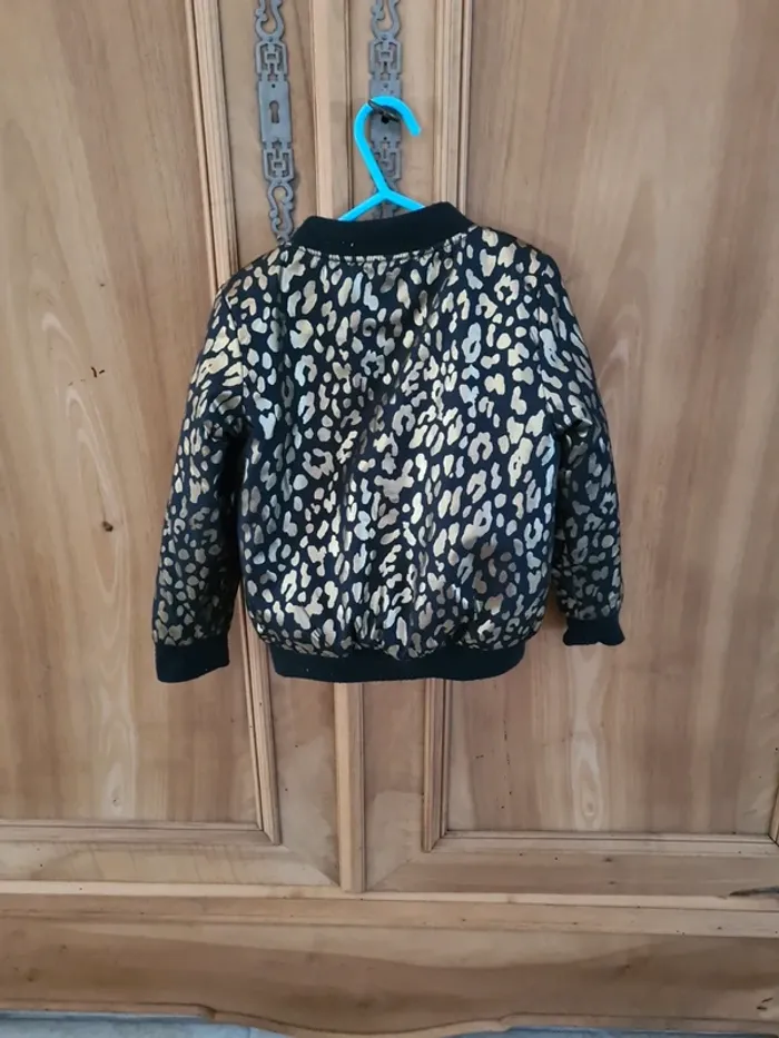 Veste bomber léopard fille - photo numéro 2