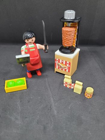 Playmobil 9088 vendeur de kebab complet