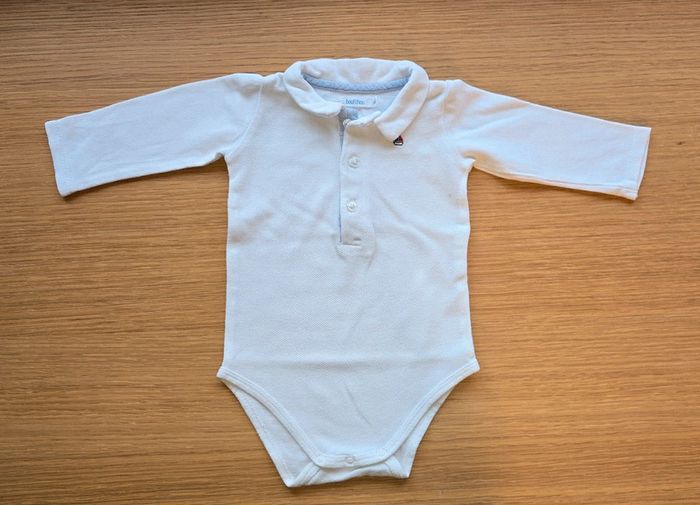 Body col et matière polo Bout'chou 6 mois