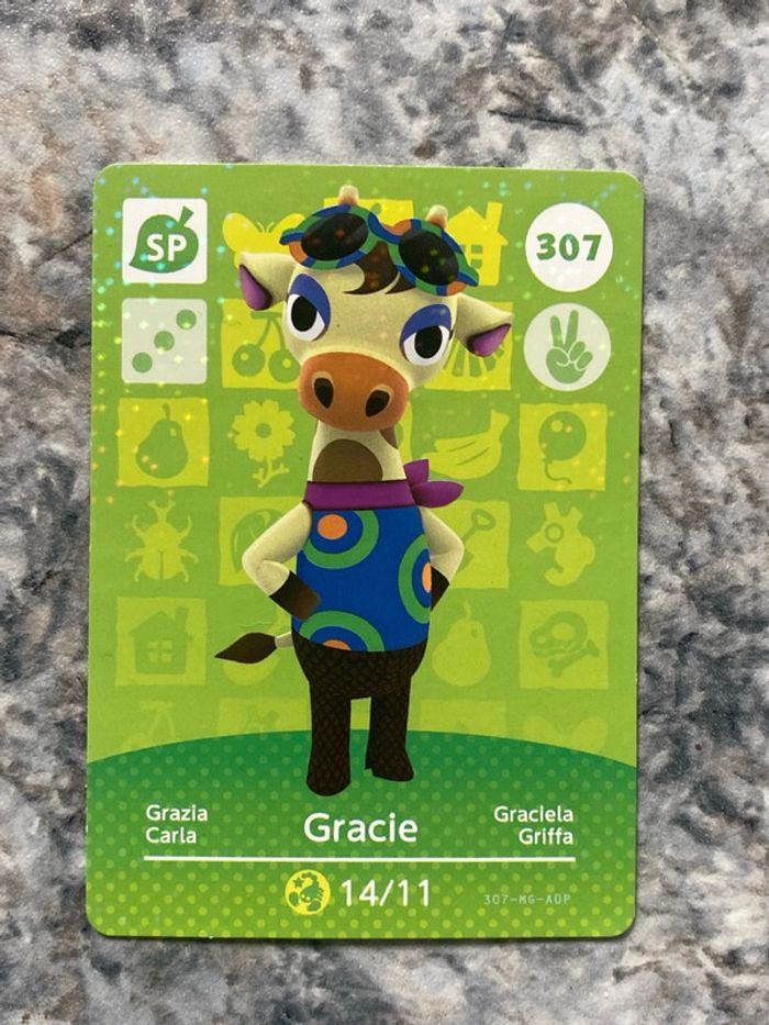 carte amiibo Gracie 307