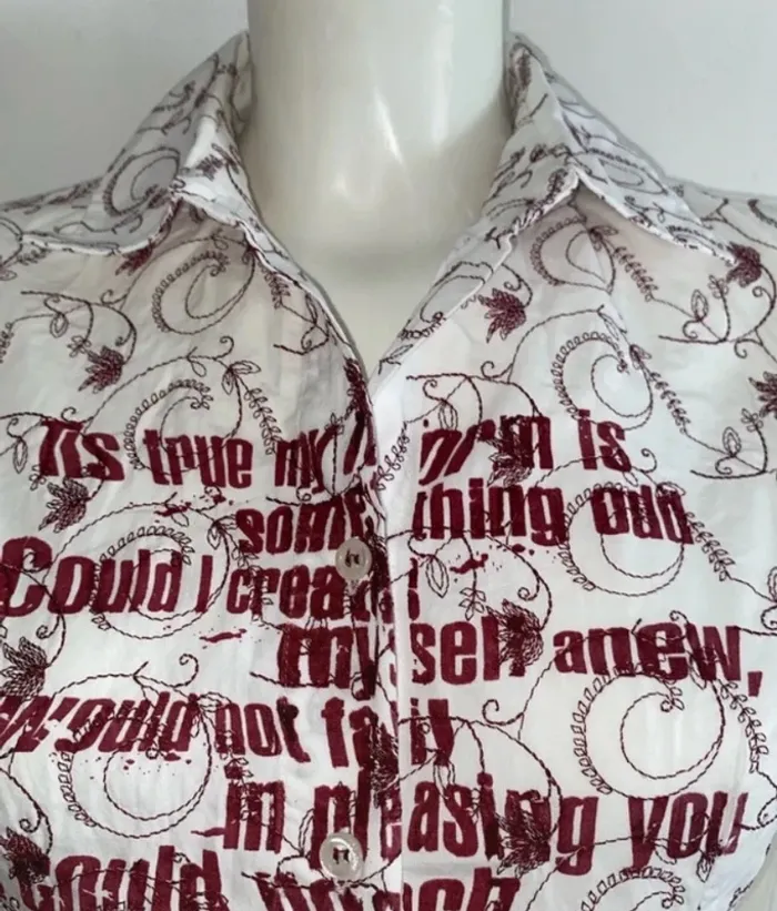 Joli chemise Oxbow cintré brodé taille S - photo numéro 2
