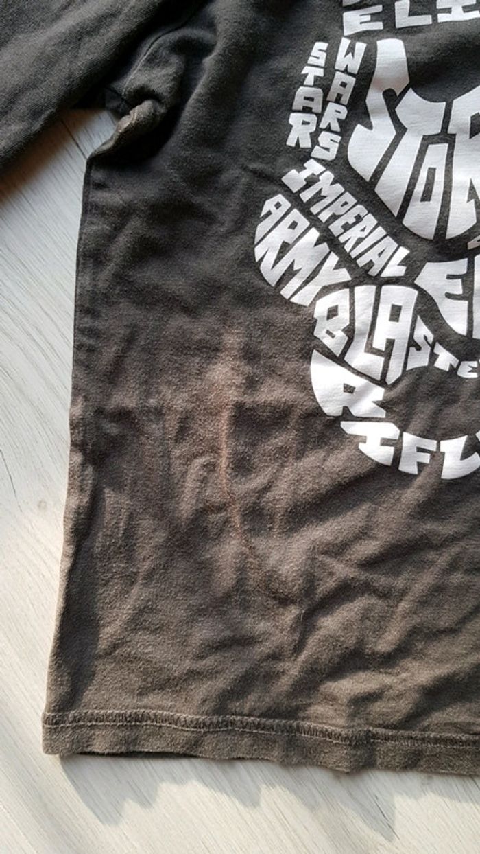 Tee shirt manches longues garçon star wars 10ans - photo numéro 4