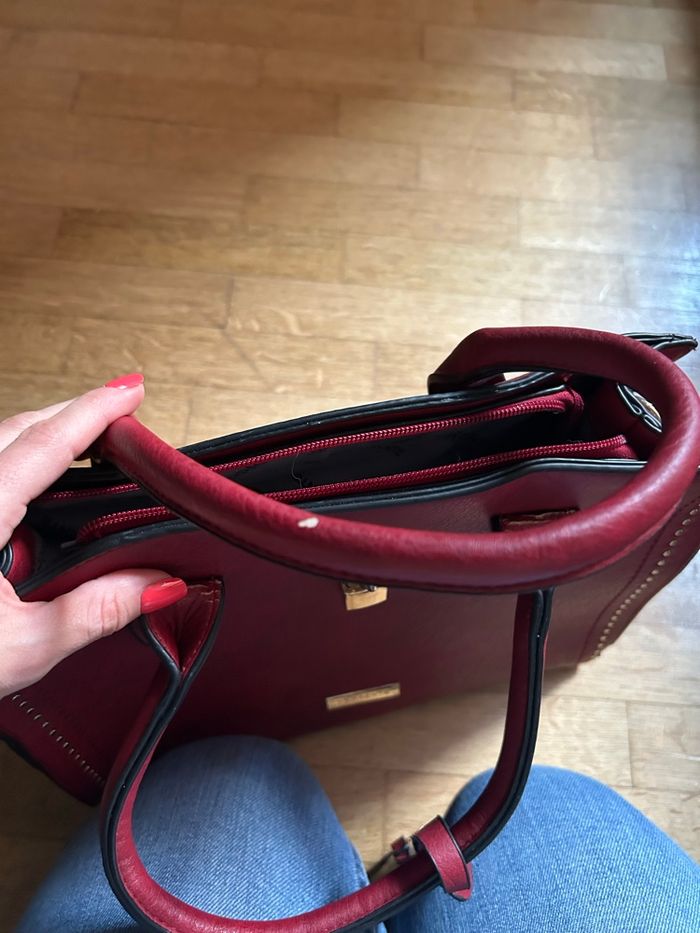 👜 Sac à main Torrente rouge en similicuir - photo numéro 10