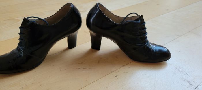 Bottines à talons Fratelli Rossetti cuir verni noir - photo numéro 4