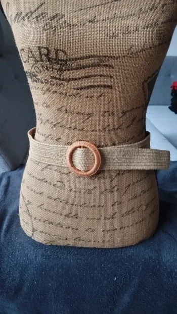 ceinture ajustable beige naturel femme