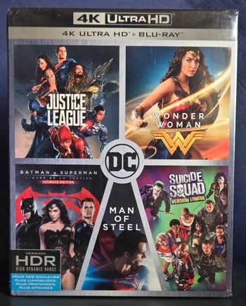 Coffret 5 Films Dc Comics Movie 2018 Blu-Ray 4k Ultra Hd neuf sous Blister