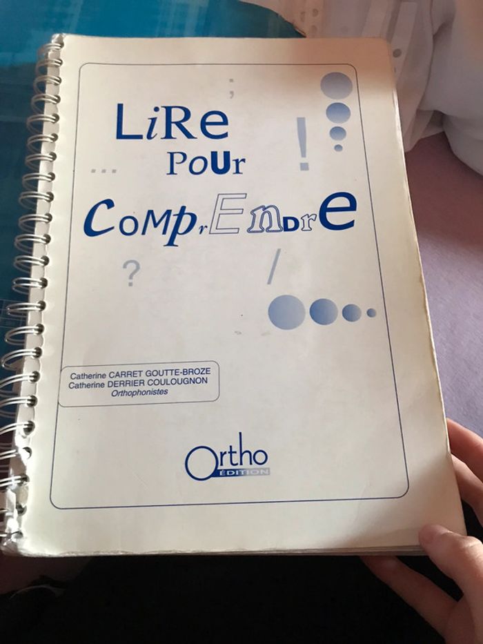 Lire pour comprendre Ortho édition