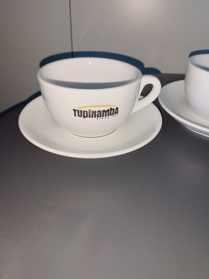 Service de bistro Tupinamba ( 3 tasses à chocolat chaud, thé+ 3 sous-tasses) - photo numéro 2