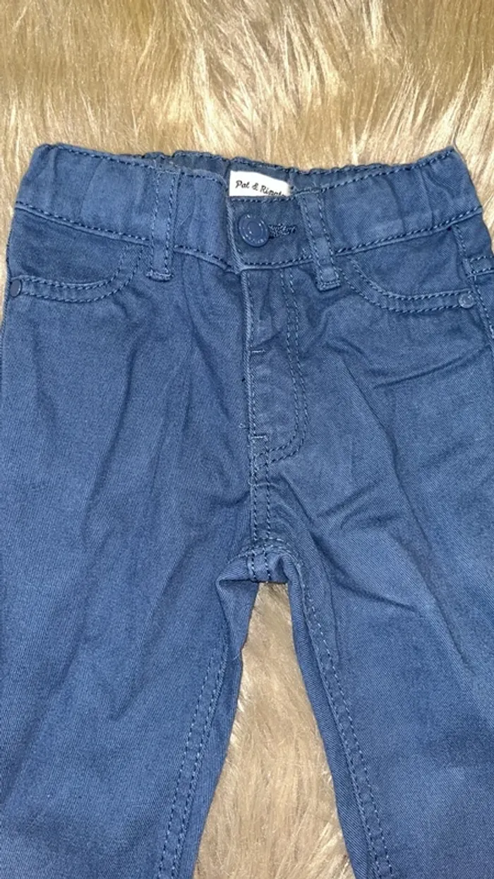 Pantalon  chino bleu marine 6 mois pat et ripaton - photo numéro 2
