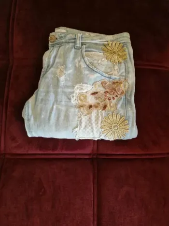 Jean brodé et patchwork Bray Steve Alan - Taille 40 - Très bon état