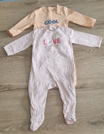 Lot pyjamas coton 12 mois