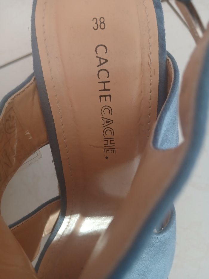 Sandales avec talon compenser - photo numéro 6