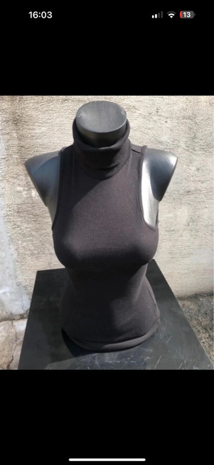 Robe noire sans manches taille S – style chaussette - photo numéro 6