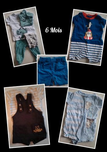 Vêtements été 6 Mois 