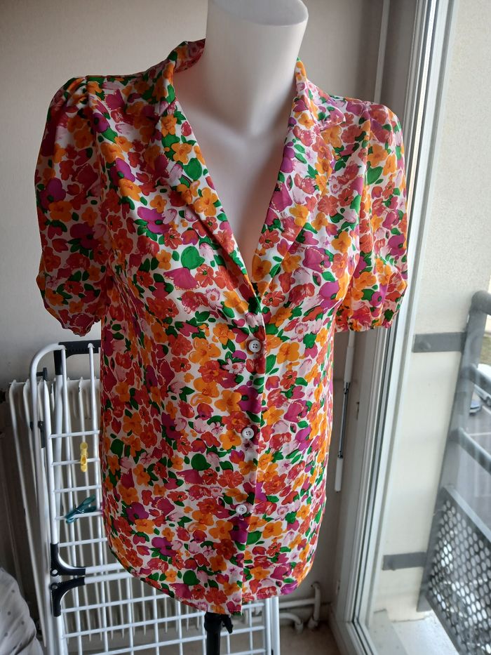Chemise shein fleuri taille XS