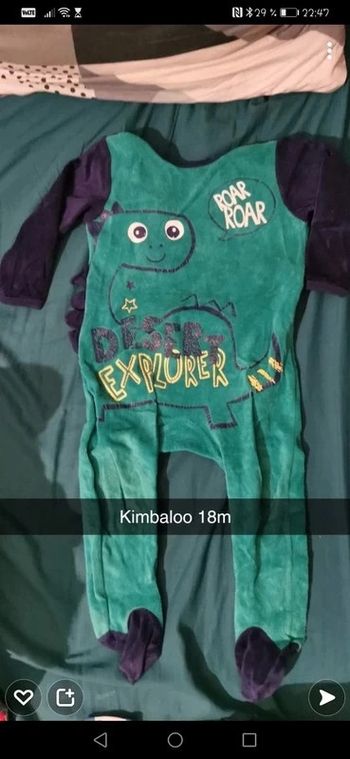 Pyjama dragon dinausaure