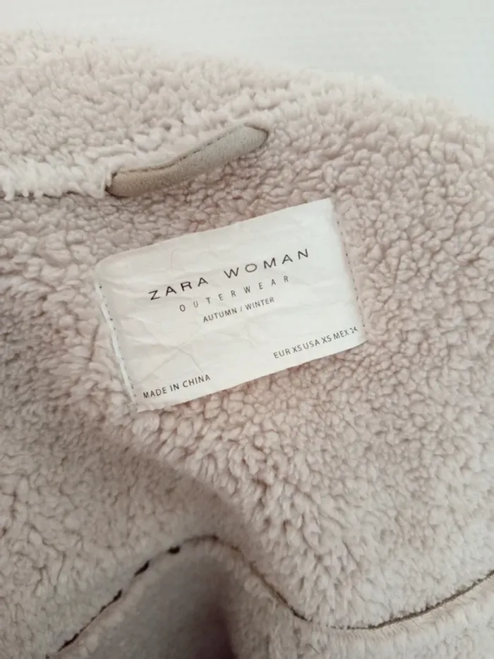 Manteau perfecto oversize en daim femme - photo numéro 5
