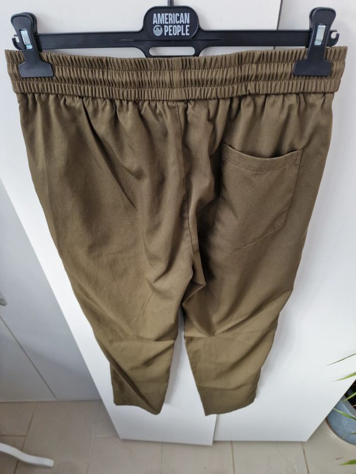 Pantalon Vert Kaki Effet Jeans - photo numéro 4