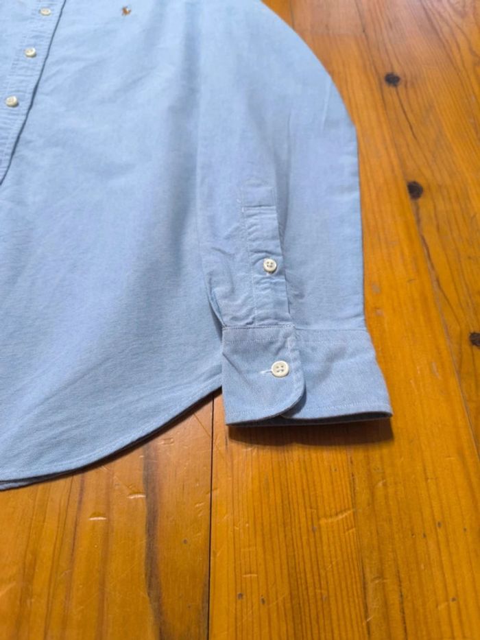 Chemise Manches longues - Custom Fit - Ralph Lauren - Logo brodé premium - Bleu clair - Taille M - photo numéro 5
