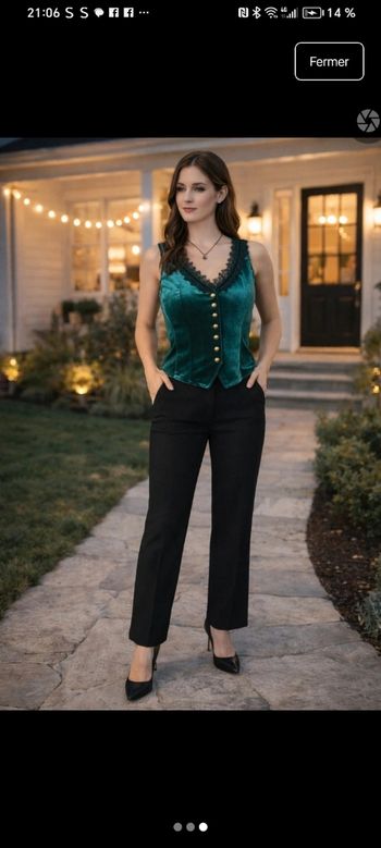 Très beau gilet velours 