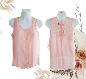 Blouse rose pâle Molly Bracken XS neuve