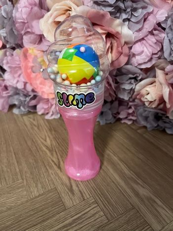Slime rose nacré fidget
